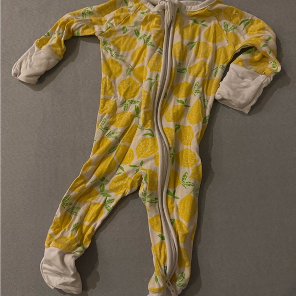 Little Sleepies Lemon Print Kids One Piece - Picture 2 of 3